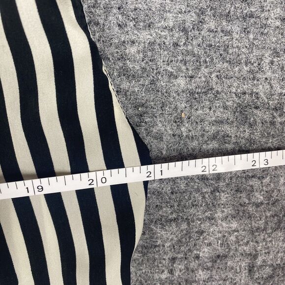 Zara Trafaluc Top Women Medium Black White Stripe Satin - Picture 10 of 11